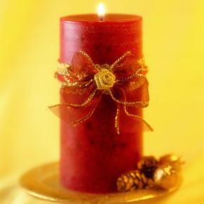 Pillar candle with different color and size 