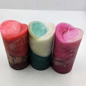 Pillar candle with different color and size   