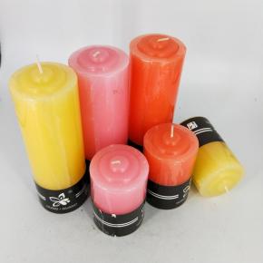 Pillar candle with different color and size      