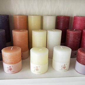 Pillar candle with different color and size 