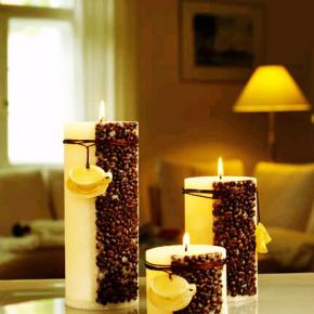 Pillar candle with different color and size   