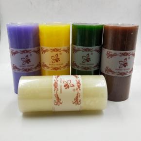 Pillar candle with different color and size 