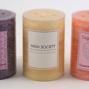 Pillar candle with different color and size  