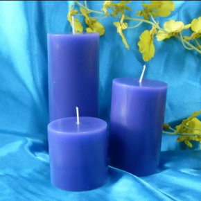 Pillar candle with different color and size 