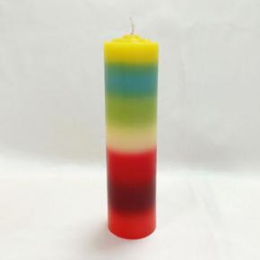 Pillar candle with different color and size