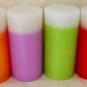 Pillar candle with different color and size  