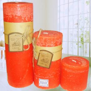 Pillar candle with different color and size 