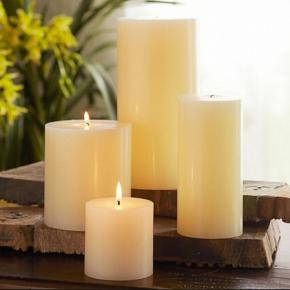 Pillar candle with different color and size 