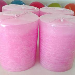 Pillar candle with different color and size