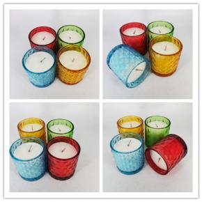 scented glass jar candle   