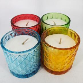 scented glass jar candle   
