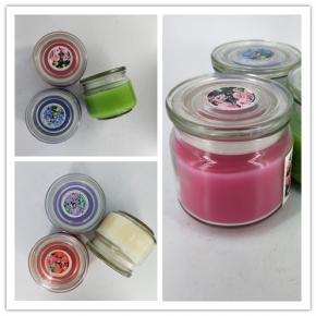 scented glass jar candle    