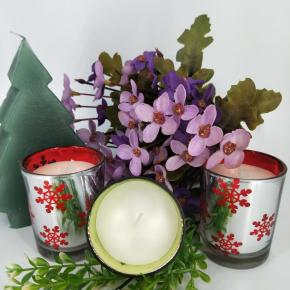 scented glass jar candle     