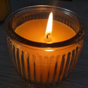 scented glass jar candle  