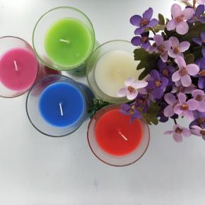 scented glass jar candle  